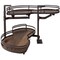 Hardware Resources 15" Oil Rubbed Bronze and Walnut Blind Corner Swingout for Openings on the Left of the Blind BCSO215BOWD-LH - alternate 1